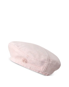 Берет с логотипом, розовый Maison michel