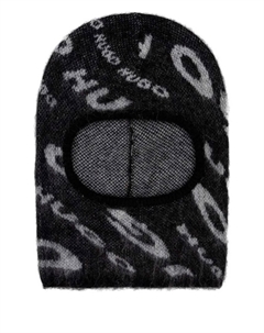 Балаклава с графичным принтом, черный Hugo