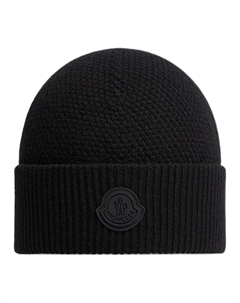 Шапка с логотипом и резинкой Moncler