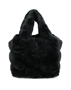 Сумка-шоппер из искусственного меха, черный Herno