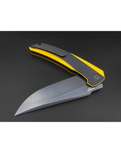 Складной нож Loong PVD, сталь T10S, рукоять Black/Yellow G10 Tuotown