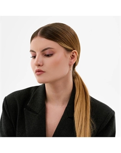 Подвесные серьги из красного золота с фианитами Efremof