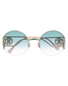 Декорированные солнцезащитные очки в круглой оправе Roberto cavalli