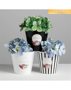 Набор кашпо для цветов 3 в 1 Дарите счастье