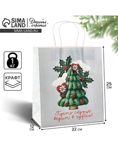 Пакет подарочный новогодний Дарите счастье