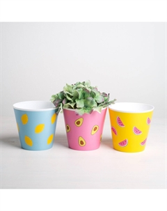Набор кашпо для цветов 3 в 1 Дарите счастье