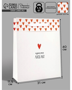 Пакет ламинированный двухсторонний Дарите счастье