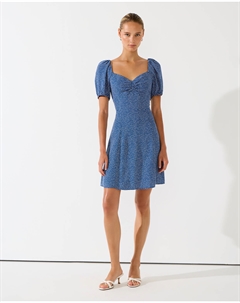 Платье мини синего цвета 2mood