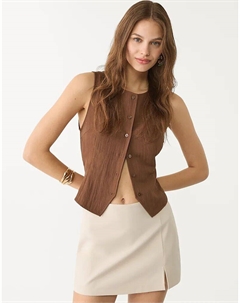 Юбка-шорты с боковым разрезом цвета экрю Stradivarius