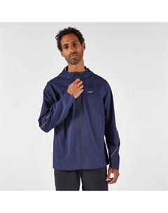 Мужская водонепроницаемая куртка для трейлраннинга Run 500 синего цвета Kiprun