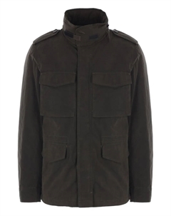 Стеганная полевая куртка с высоким воротником, зеленый Aspesi