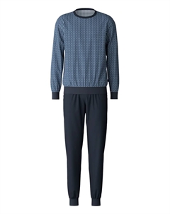 Пижама с графичным принтом, синий Calida