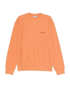 Свитшот с вышитым логотипом и круглым вырезом, оранжевый Carhartt wip