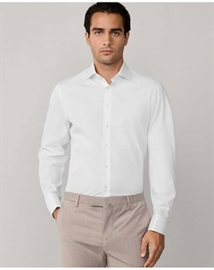 Формальная рубашка поплин классического кроя, белый Hackett