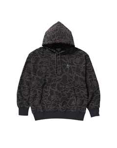 Худи Neon Camo Jacquard Relaxed Fit Pullover Hoodie, Black Bape