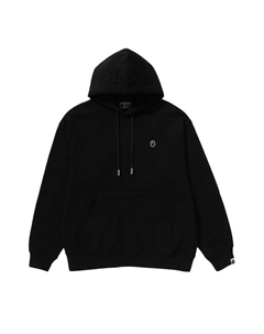 Худи One Point Relaxed Fit Pullover Hoodie, Black Bape