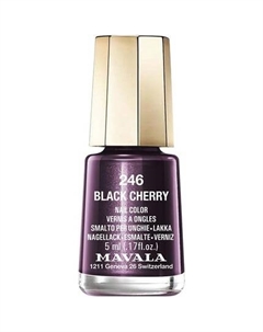 Лак для ногтей, тон 246 «Черная вишня» Mavala