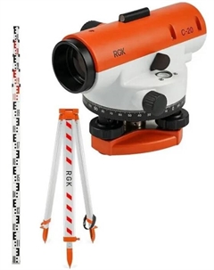 Нивелир RGK 752213 оптический комплект C-20 + S6-N + S5 Rgk