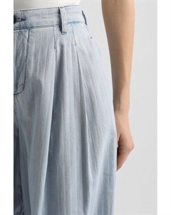 Джинсы свободного кроя с защипами Liu jo