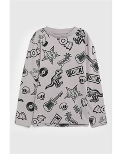 Лонгслив хлопковый с принтом Ovs