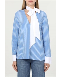 Блуза с v-вырезом в полоску с бантом Tommy hilfiger