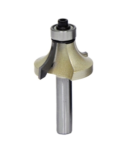 Фреза карнизная д/закругления 191081 1820.088900, 2 лезвия, хв-8 мм, ф 28.6 мм, R9.5х16 мм Elitech