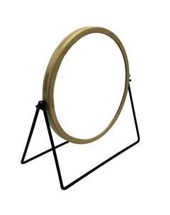 Зеркало настольное 21х18,5см круглое бамбук, металл двухсторонее Нет марки
