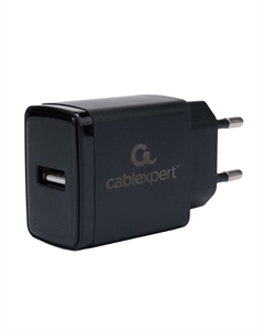 Сетевое зарядное устройство Cablexpert MP3A-PC-57 5 Вт, USB, 1А, черный (MP3A-PC-57)