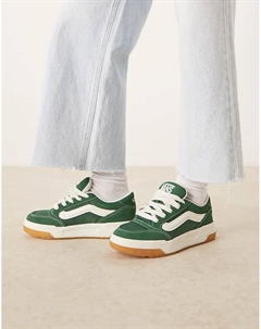 Нейлоновые кроссовки Hylane темно-зеленого и кремового цветов Vans