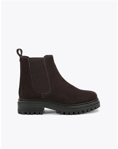 Низкие ботильоны Teddy из коричневой замши Kg kurt geiger