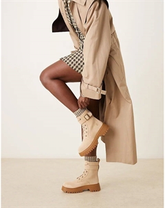 Ботинки Cora Valley на шнурках светло-бежевого цвета Timberland