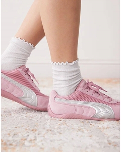 Кроссовки Speedcat Premium розового и металлического серебристого цветов Puma