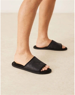 Туфли-мюли с логотипом Calvin Klein черного цвета Calvin klein jeans