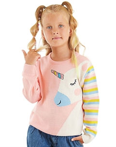 Пуловер Unicorn, розовый Denokids