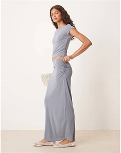 Длинная юбка из модала синего цвета Asos design