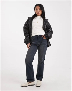 Прямые джинсы DESIGN Petite 90-х годов в сине-черном цвете Asos