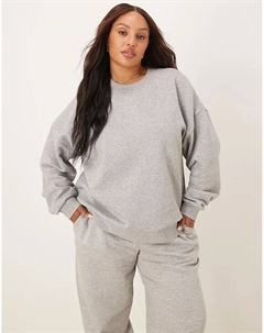 Толстовка Curve Ultimate с начесом сзади из серого меланжевого цвета от DESIGN Asos