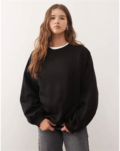 Толстовка из плотного джерси оверсайз черного цвета Weekday