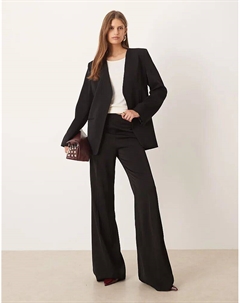 Костюм из брюк-клеш Harry черного цвета Mango