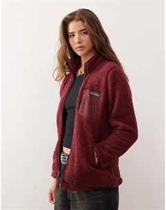 Флисовая кофта West Bend II на молнии бордового цвета Columbia