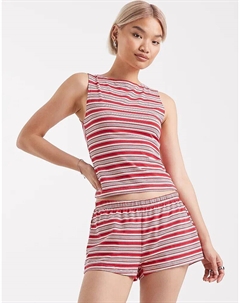 Топ в полоску Glennon красного и белого цвета Edikted