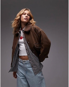 Куртка-бомбер из шерпы коричневого цвета Levi's®