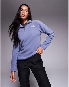 Флисовая кофта с застежкой-молнией 1/4 Glacier в цвете «Сумеречная галактика» The north face