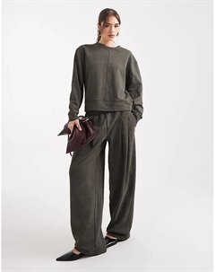 Спортивные брюки цвета стираный хаки Asos design