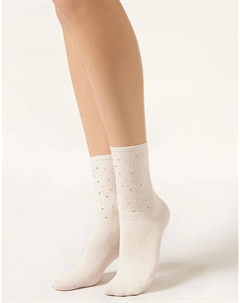 Носки Stud с заклепками в винтажном белом цвете Calzedonia