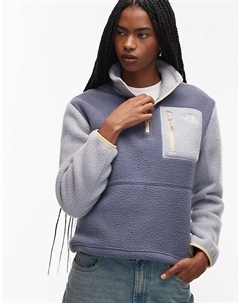 Флисовая кофта North Face Yumiori с застежкой-молнией 1/4 синего цвета The north face