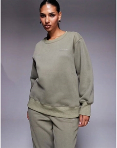 Свитшот Ashby Essentials оливкового цвета Simmi london