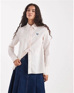 Утепленная рубашка персикового цвета Fred perry