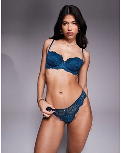 Трусики-стринги Emma цвета «бирюза» Boux avenue