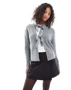 Кардиган с завязками спереди, серый Pieces